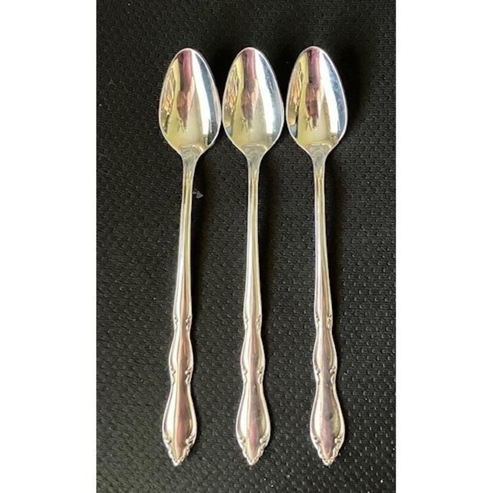 3 Ice Teaspoons 1847 Rogers Bros ANNIVERSARY Silverware International Stainless